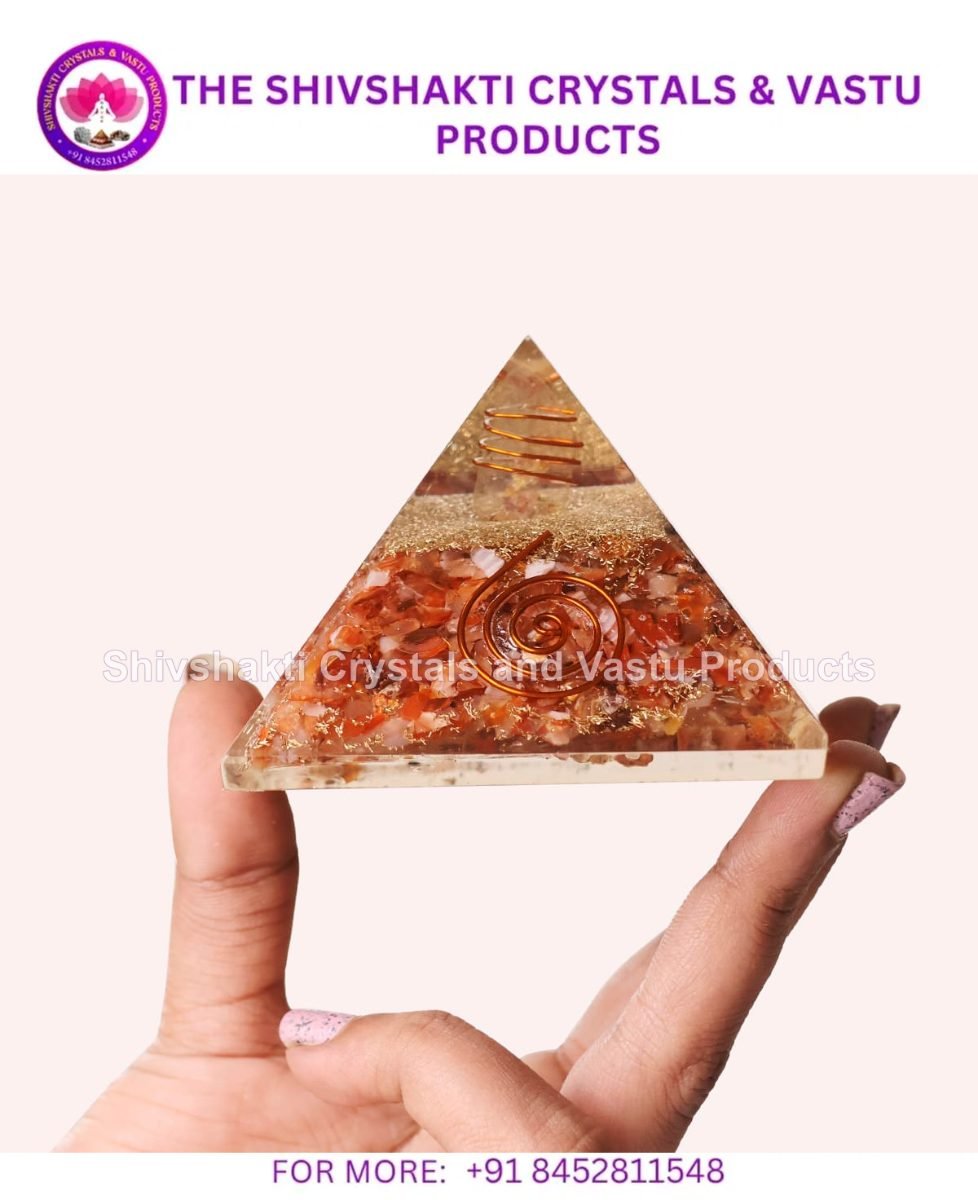 Red Carnelian Orgone Pyramid