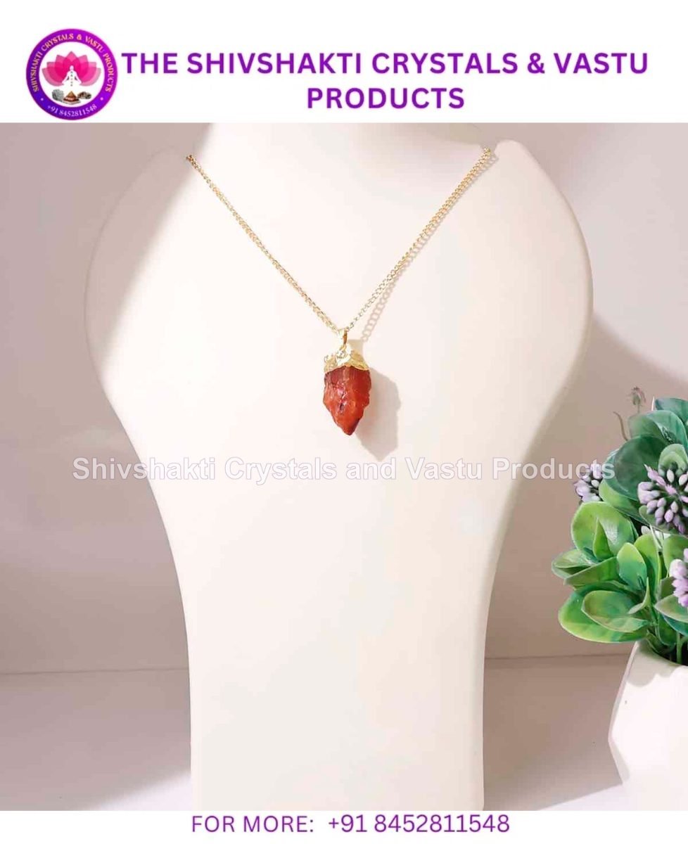 Red Carnelian Raw Pendant