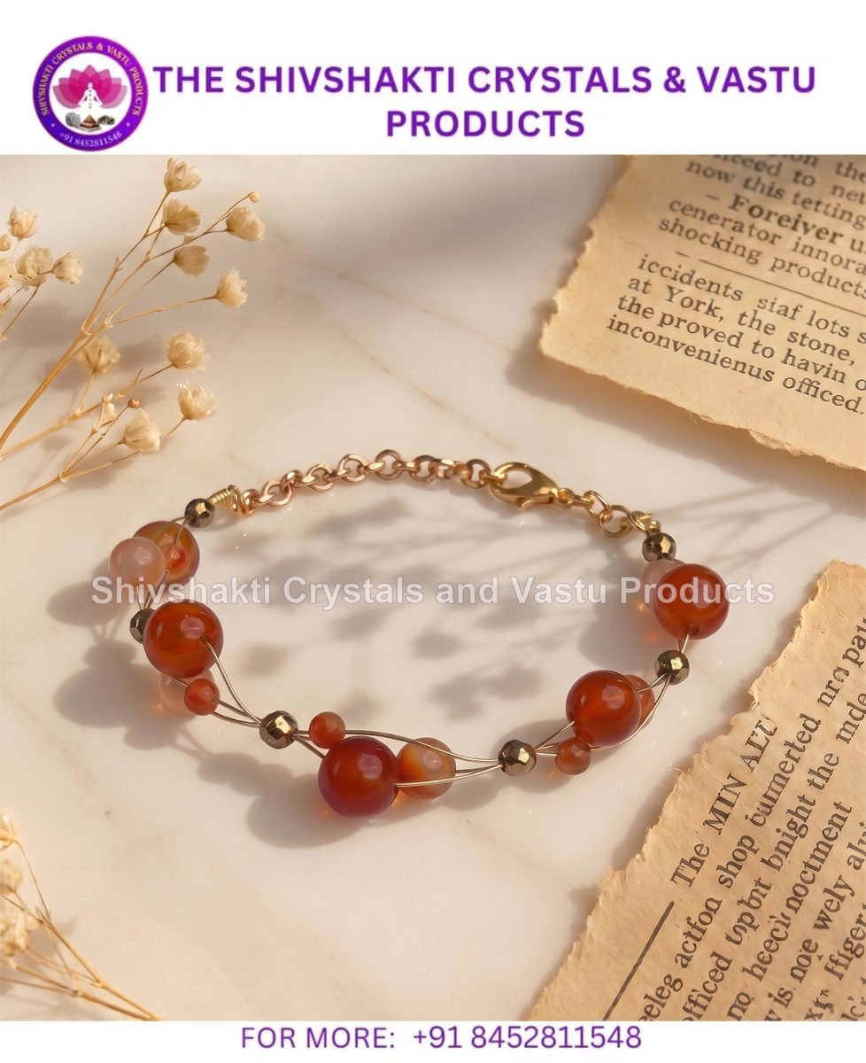 Red Carnelian Wire Bracelet