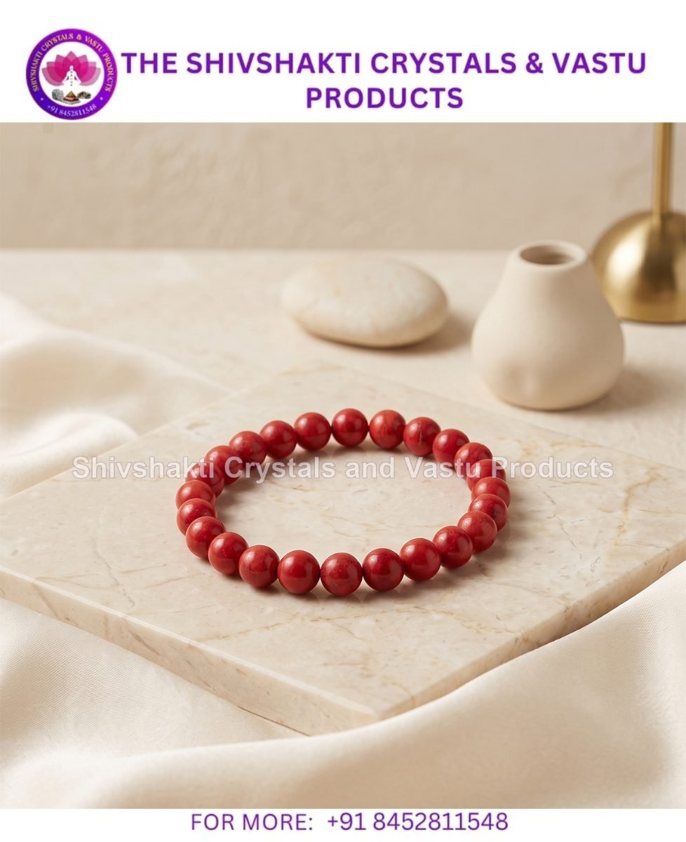 Red Coral Bracelet 8 mm