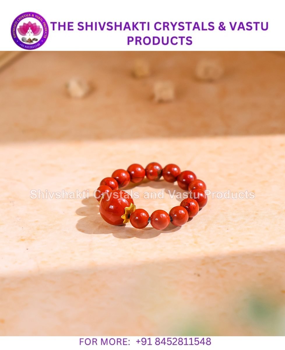 Red Jasper Beads Ring