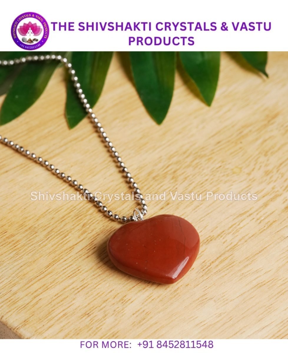 Red Jasper Big Heart Pendant