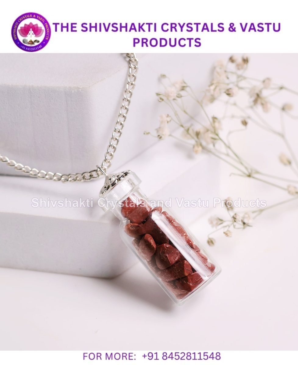Red Jasper Bottle Pendant