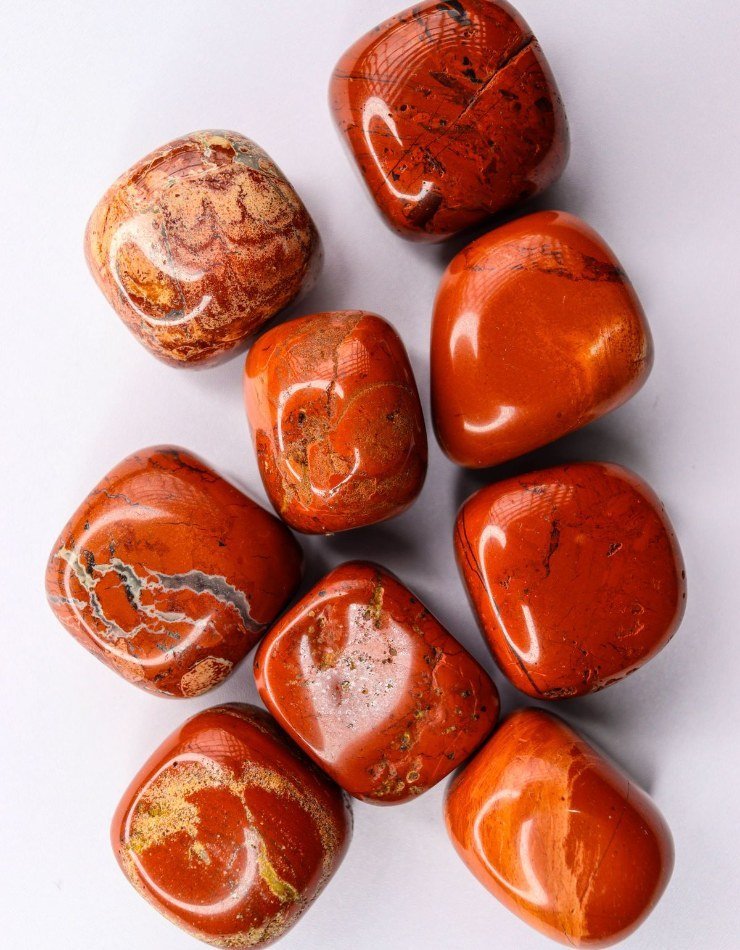 Red Jasper Chips Jar