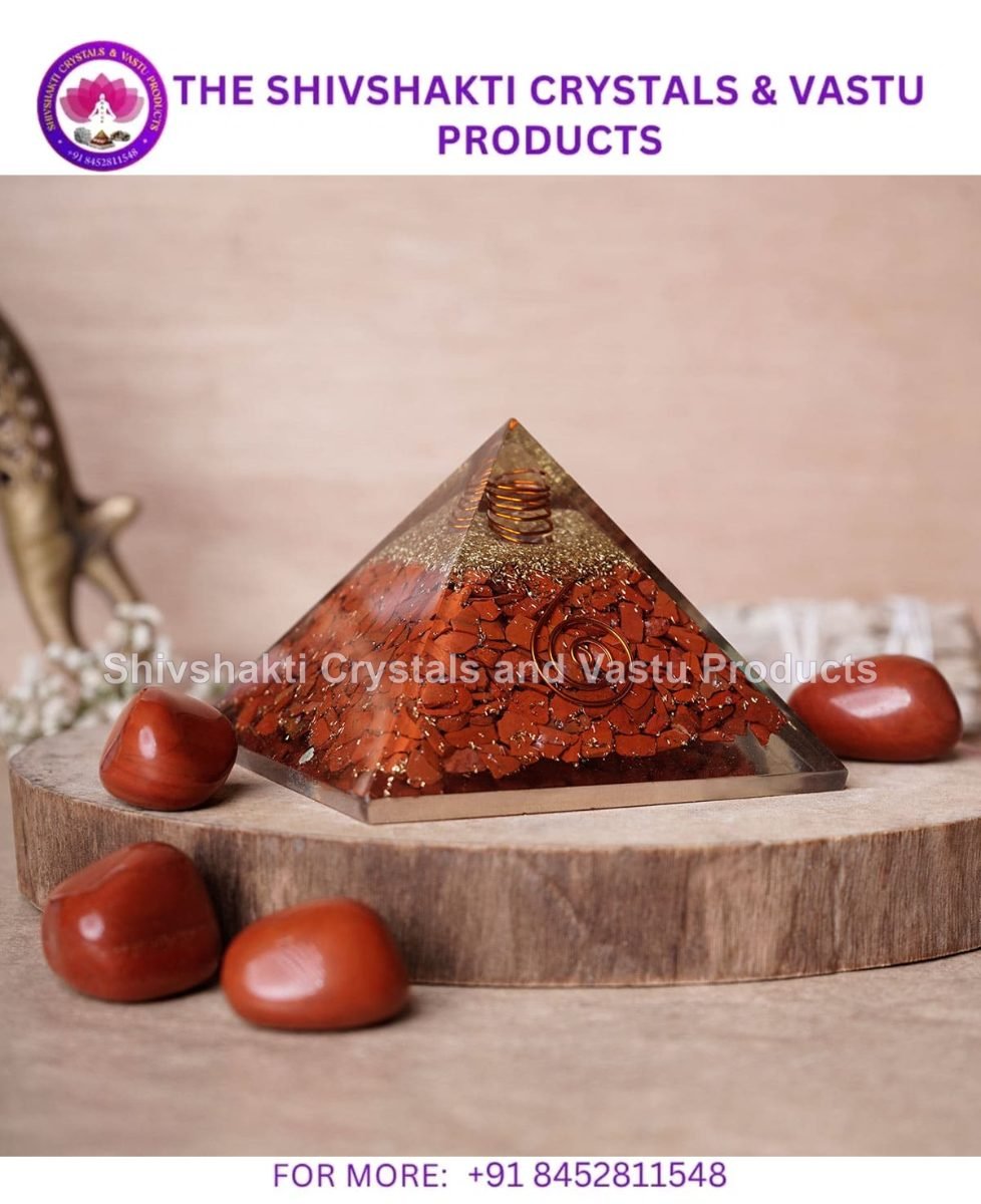 Red Jasper Orgone Pyramid