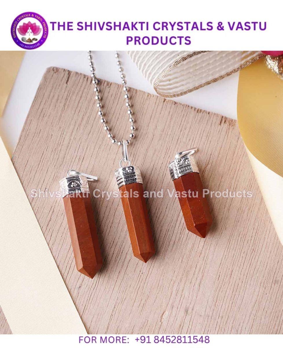 Red Jasper Pencil Pendant