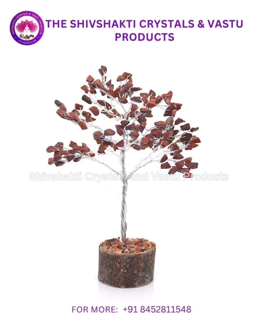 Red Jasper Tree Gold Wire – 100 Beads