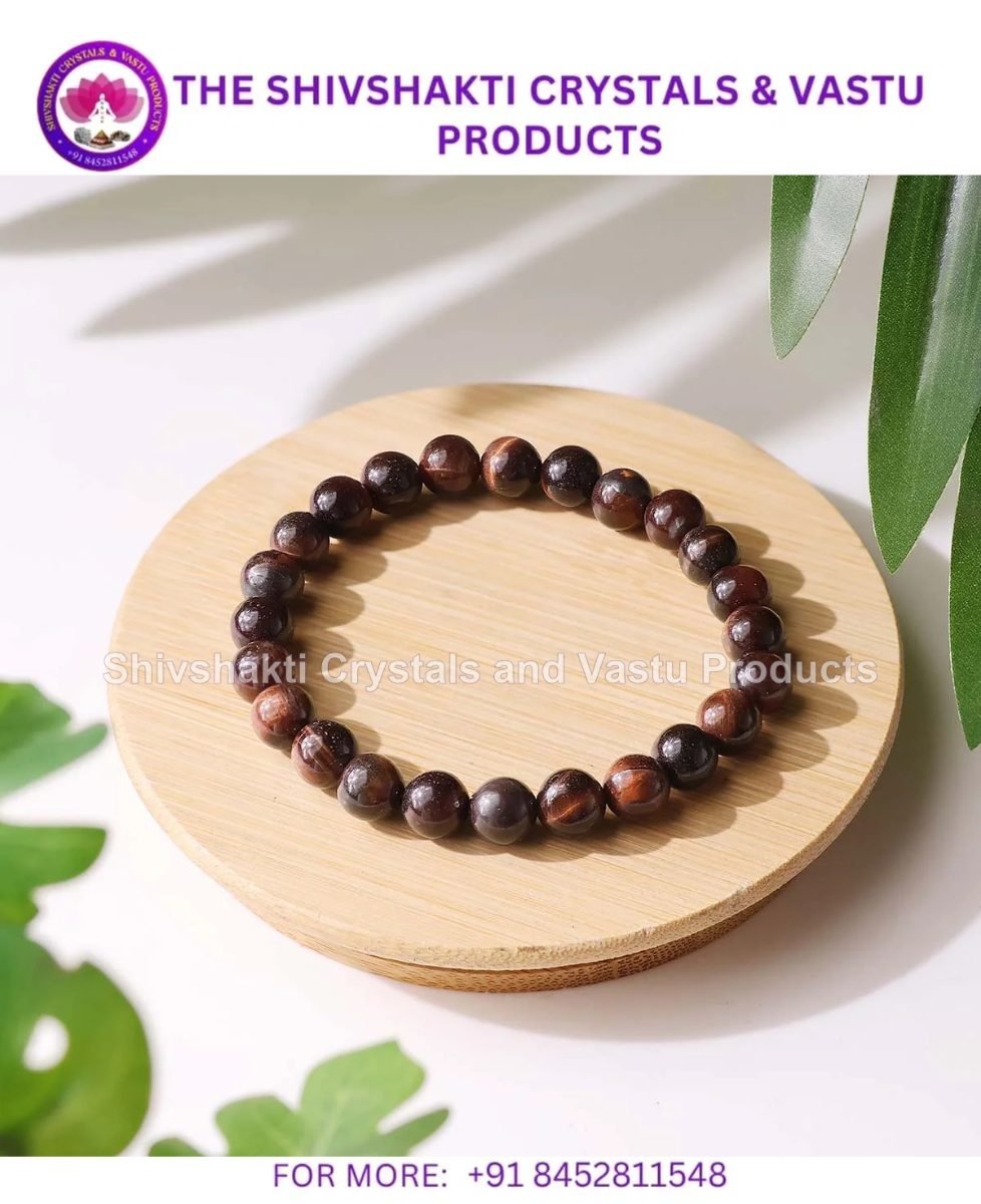 Red Tiger Eye Bracelet 8 mm