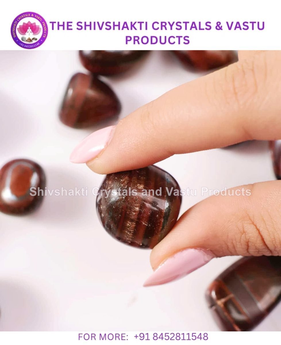Red Tiger Eye Tumbles Stone