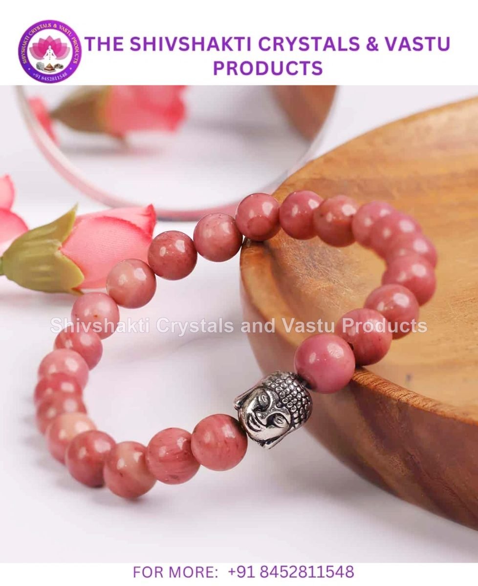 Rhodochrosite Buddha Bracelet