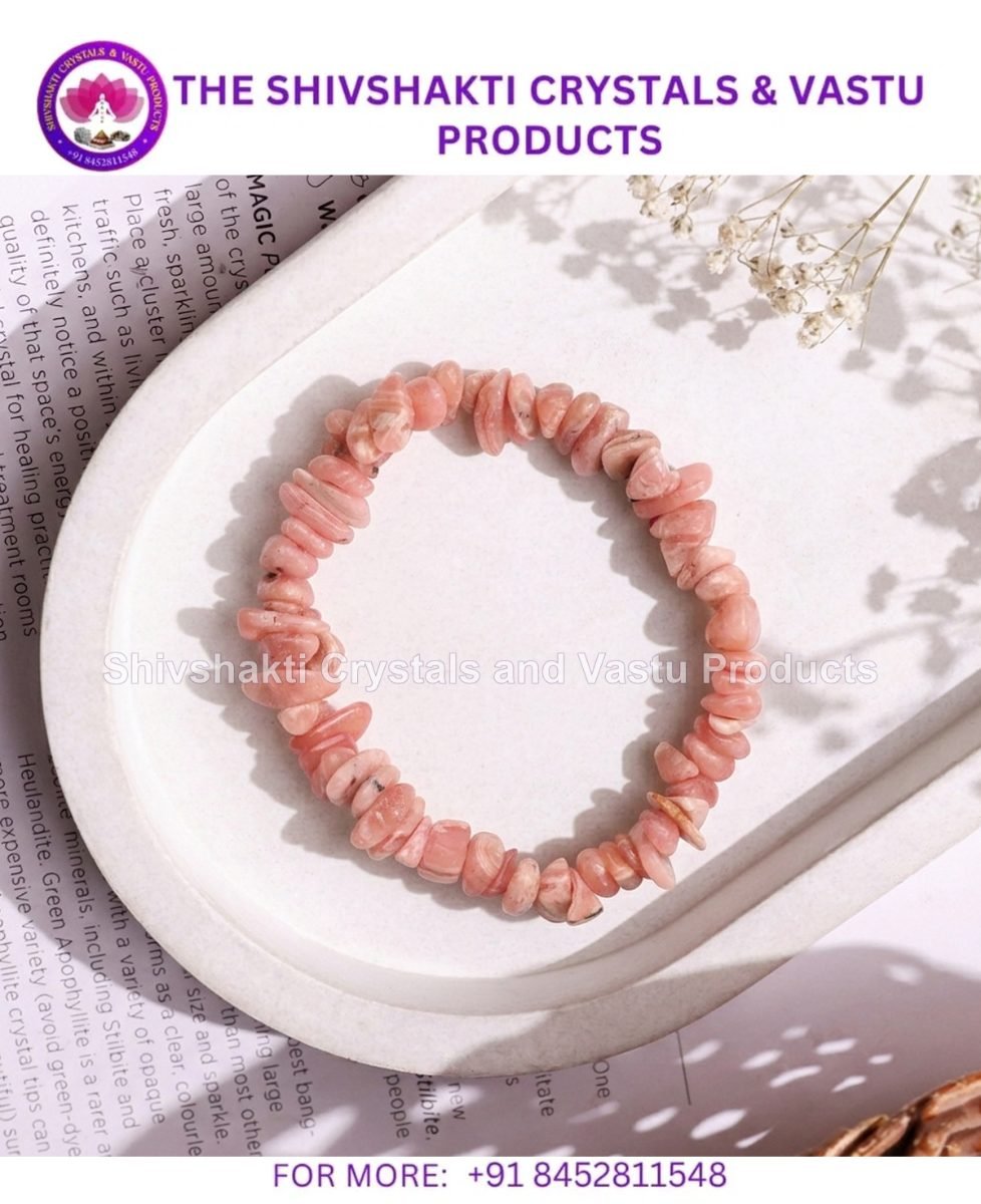 Rhodochrosite Chips Beads Bracelet