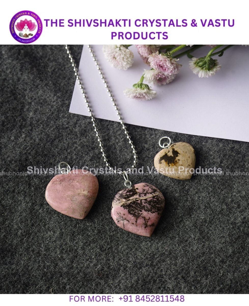 Rhodonite Heart Pendant