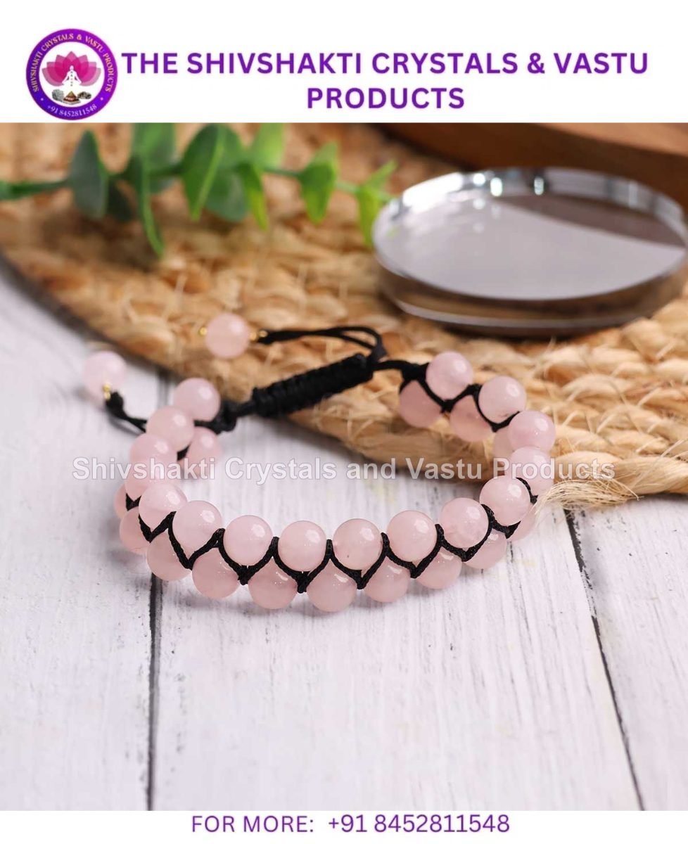 Rose Quartz Double Layered Thread Bracelet