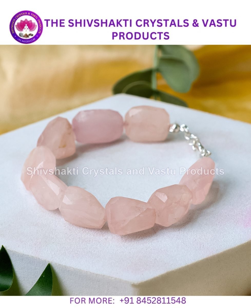 Rose Quartz Faceted Tumble Bracelet