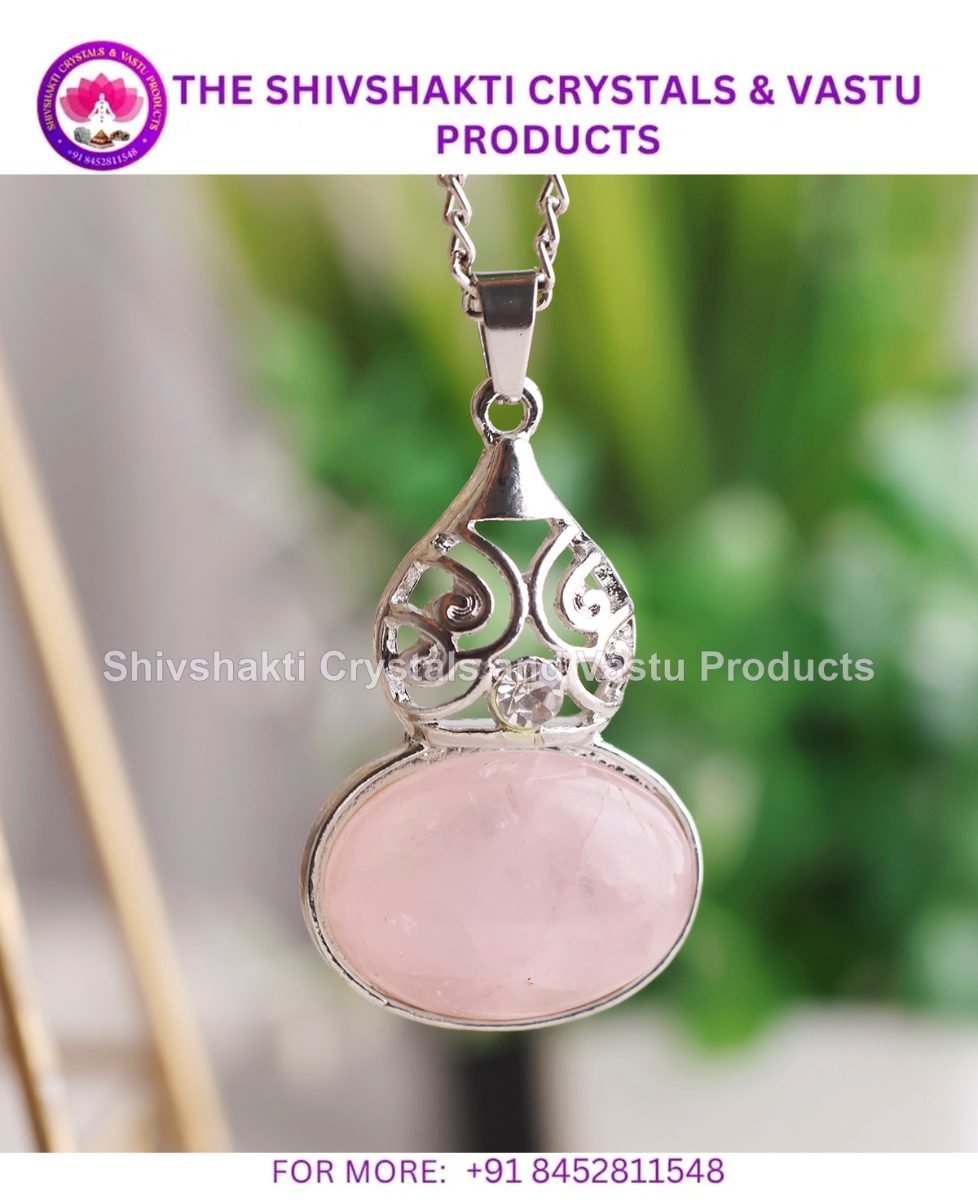 Rose Quartz Flask Bottle Pendant