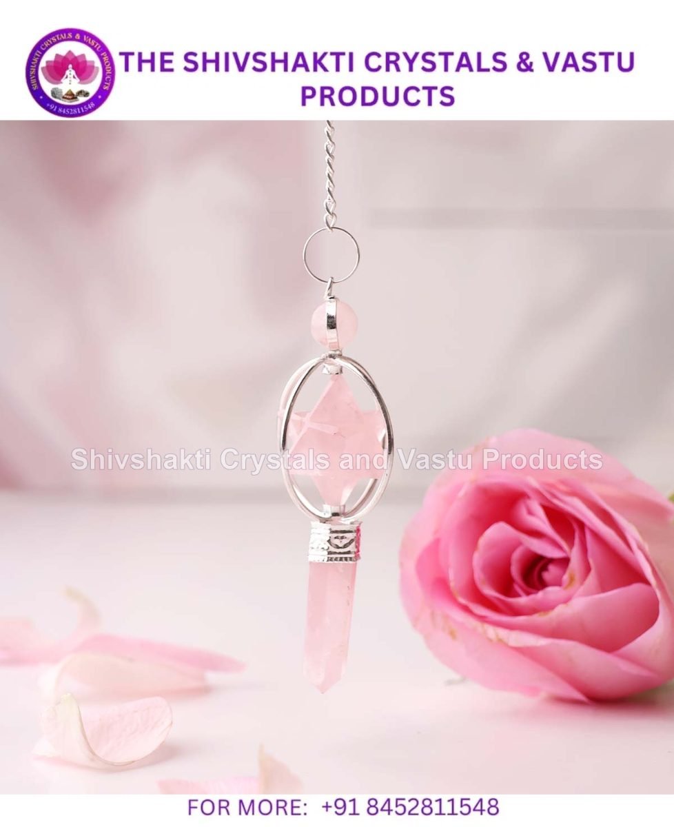 Rose Quartz Markaba Point Pendulum