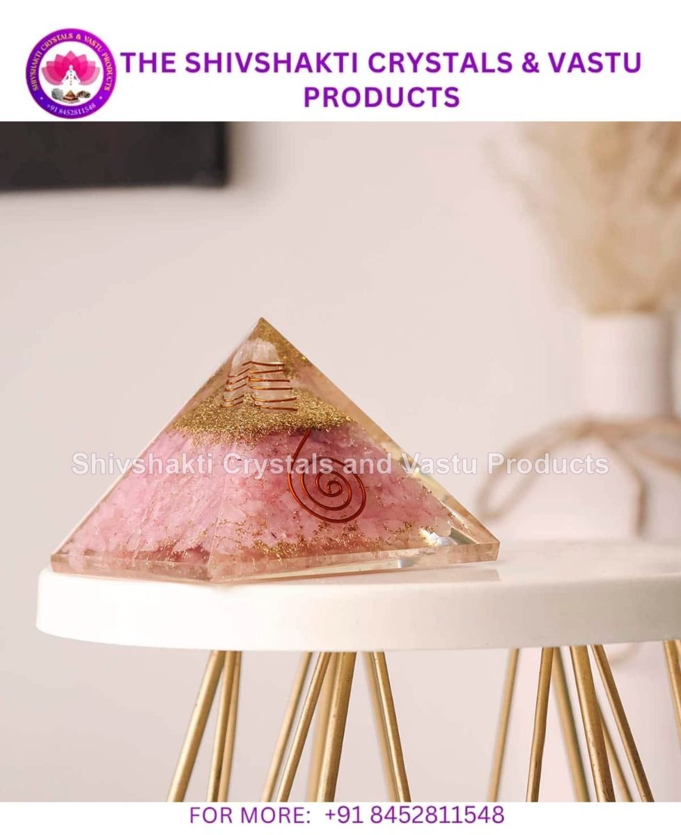 Rose Quartz Orgone Pyramid