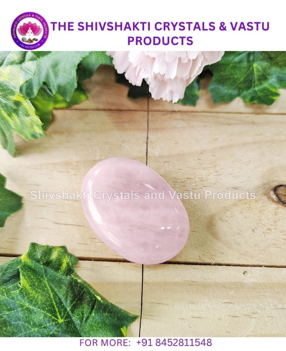 Rose Quartz Palm Stone HQ