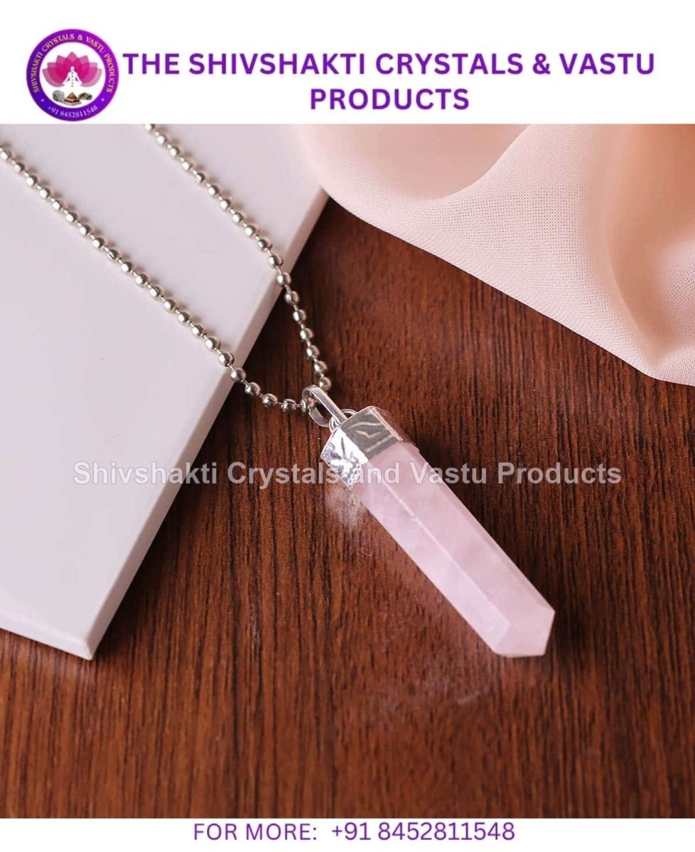 Rose Quartz Pencil Pendant