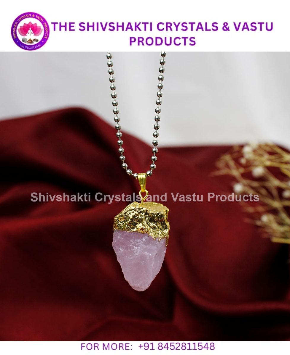 Rose Quartz Raw Pendant