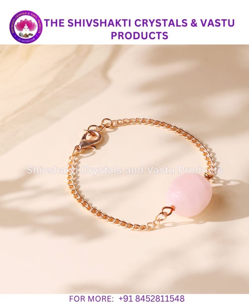 Rose Quartz Single Tumble Bracelet Man’s
