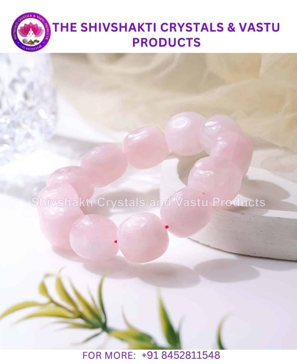 Rose Quartz Tumble Bracelet