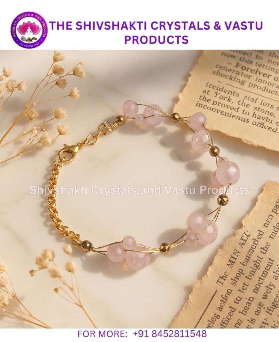 Rose Quartz Wire Bracelet