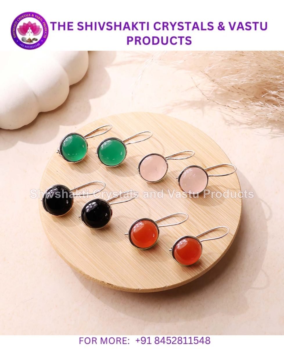 Round Silver Earring