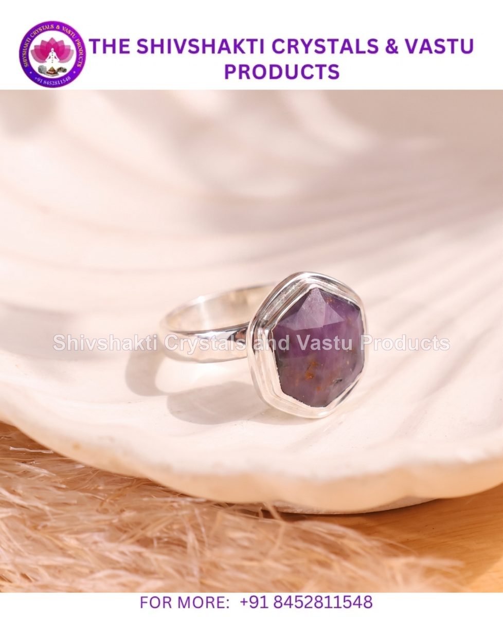 Ruby Corundum Silver Ring