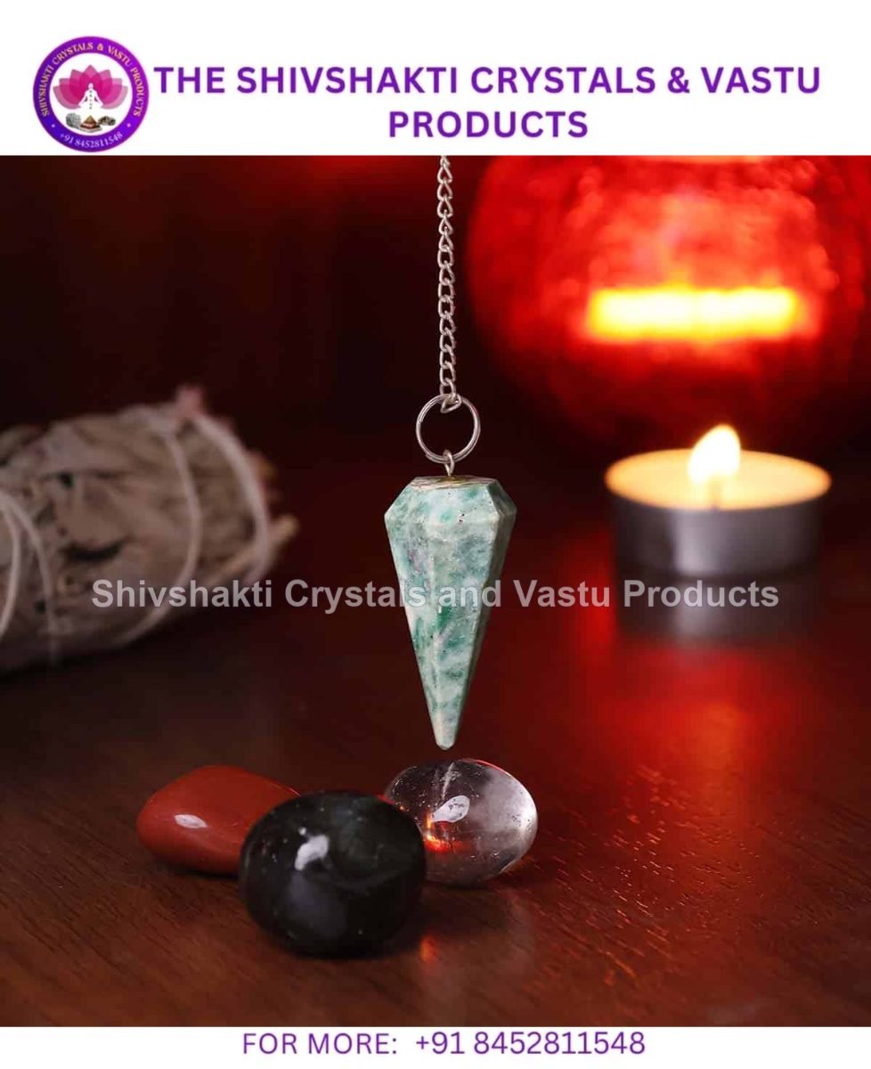 Ruby Fuchsite Point Pendulum