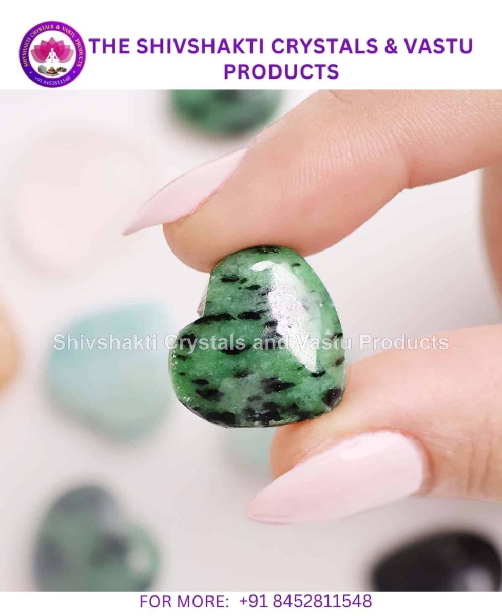 Ruby Zoisite Mini Hearts Shape