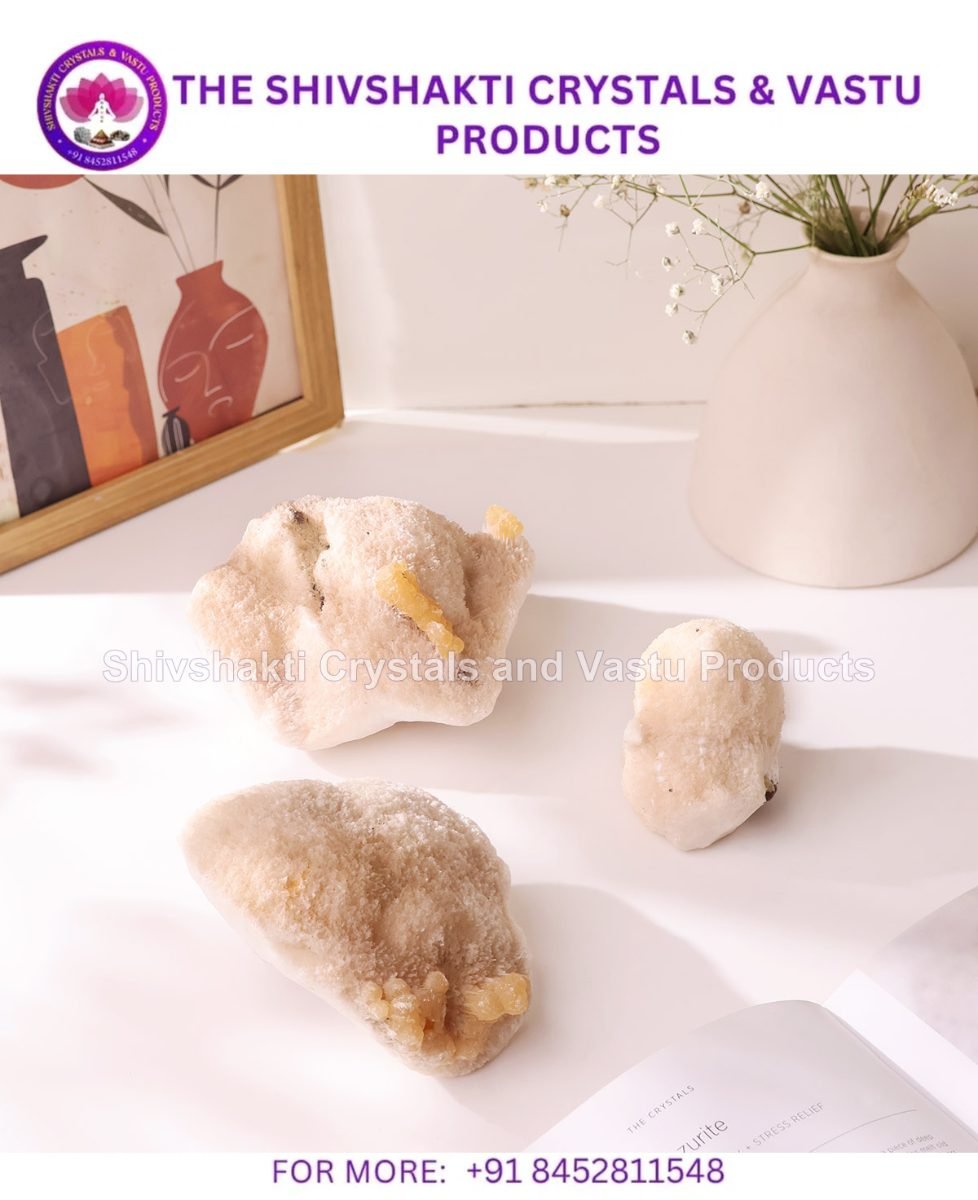 Scolecite with Yellow Calcite Cluster