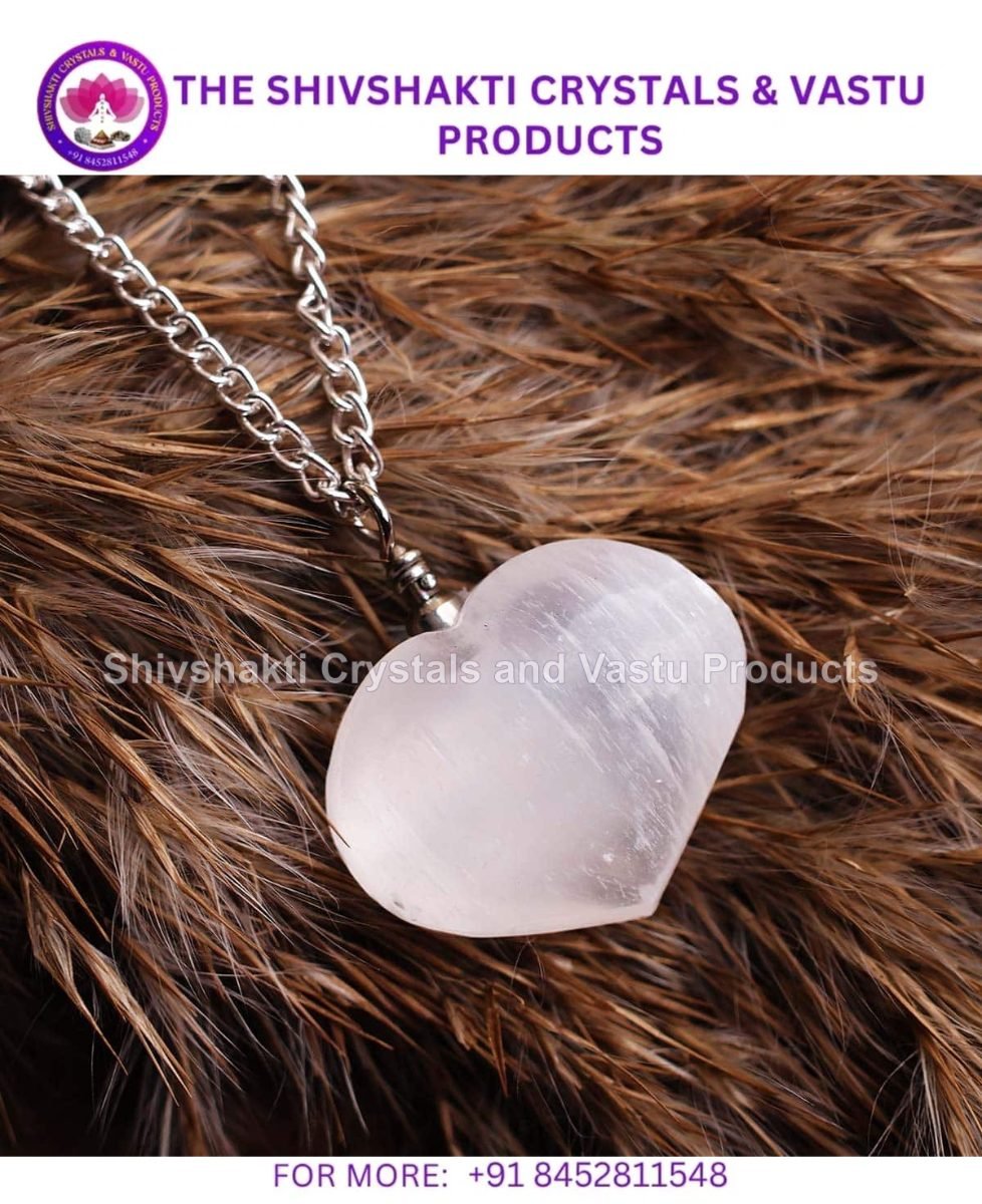 Selenite Mini Heart Pendant
