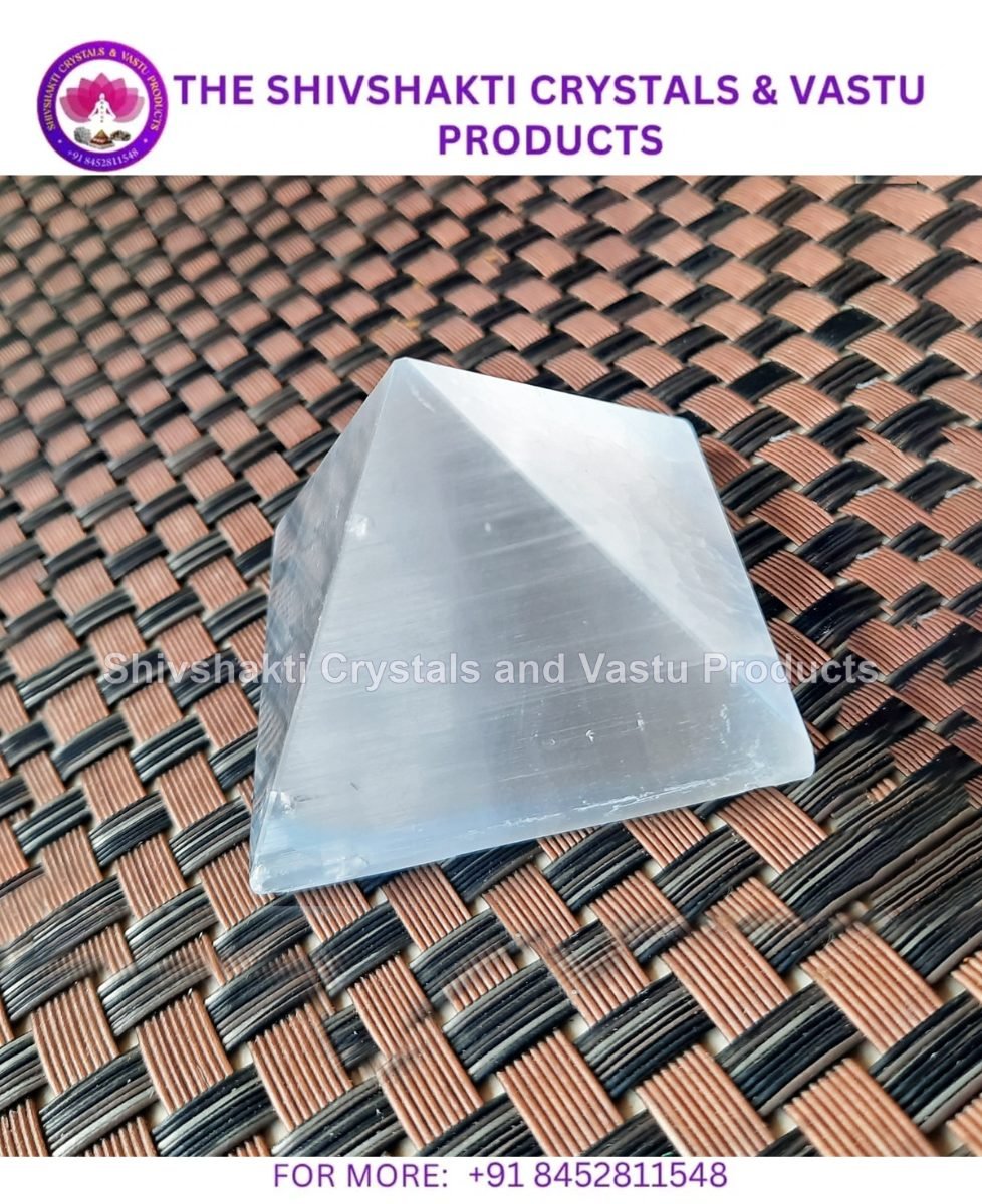 Selenite Pyramid Stone Pyramid