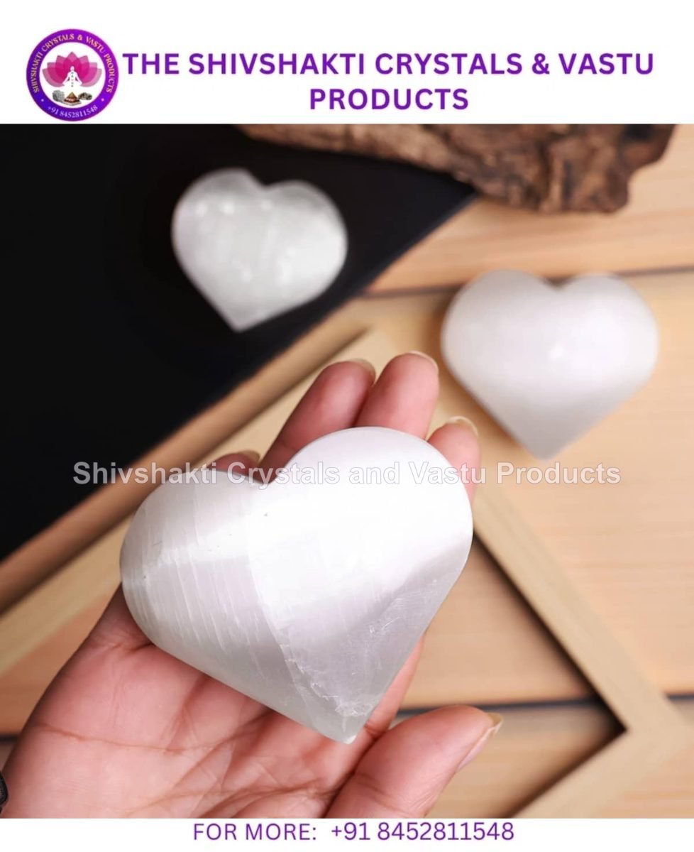 Selenite Stone In Heart Shape