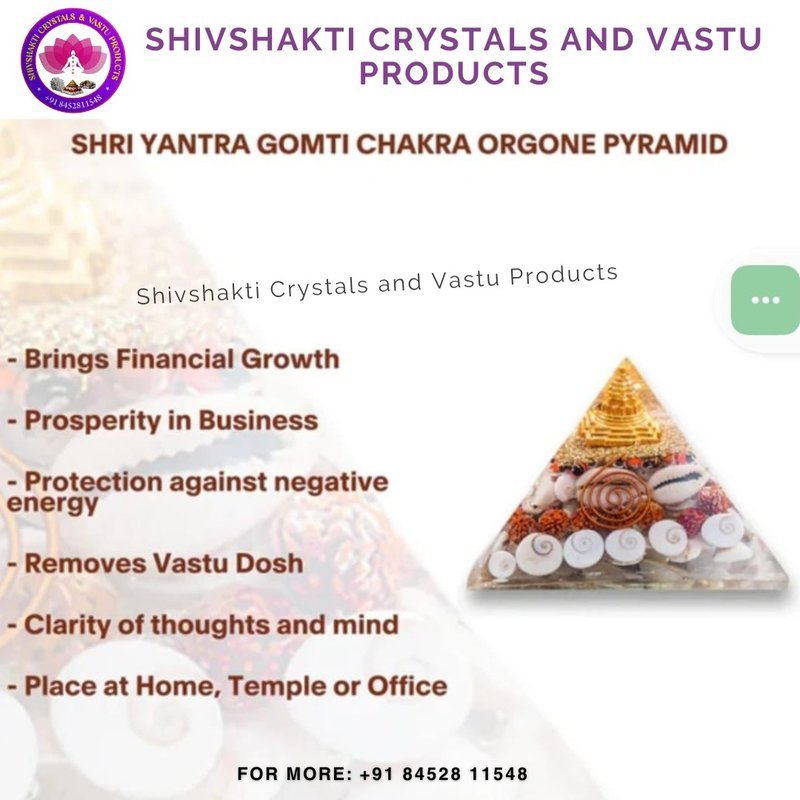 Shree Yantra Gomti Chakra Pyramid