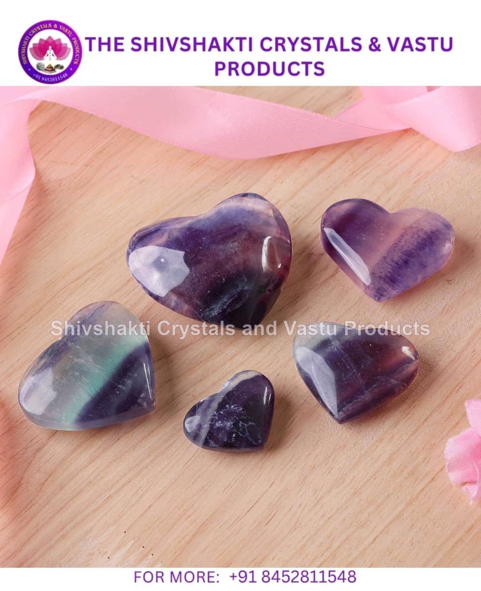 Silk Fluorite Heart