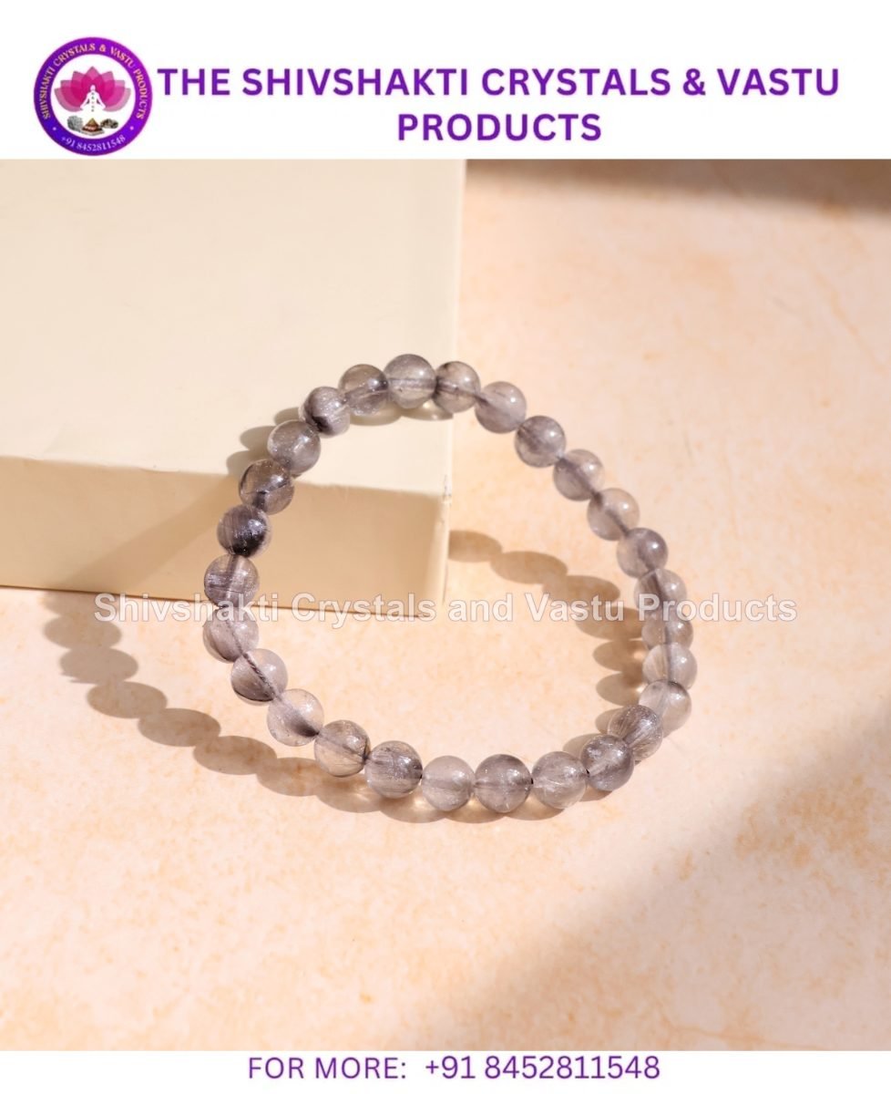 Silver Rutile Bracelet 8mm