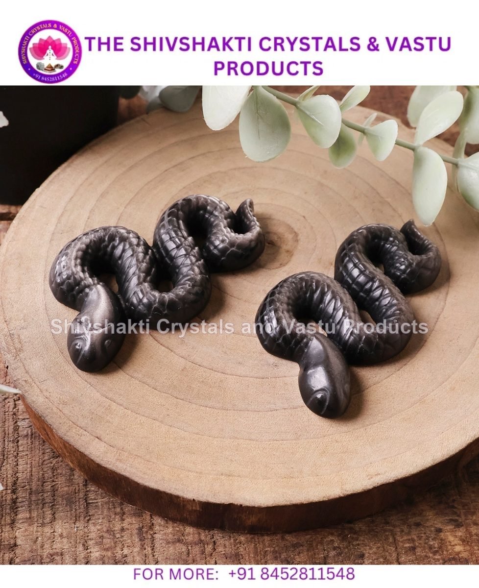 Silver Sheen Obsidian Snake