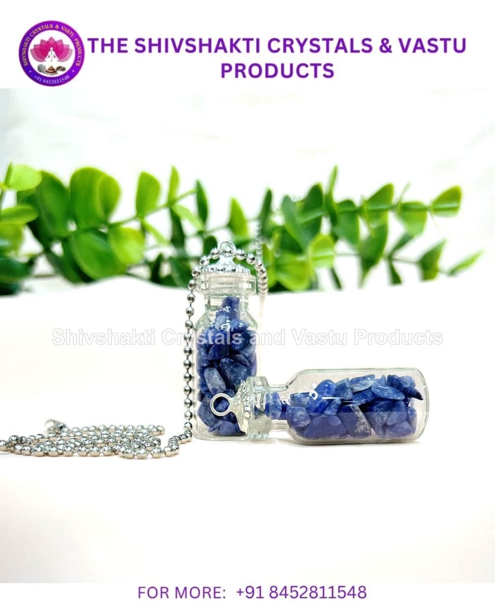 Small Sodalite Bottle Pendant,Mini Jar Bottle Pendant