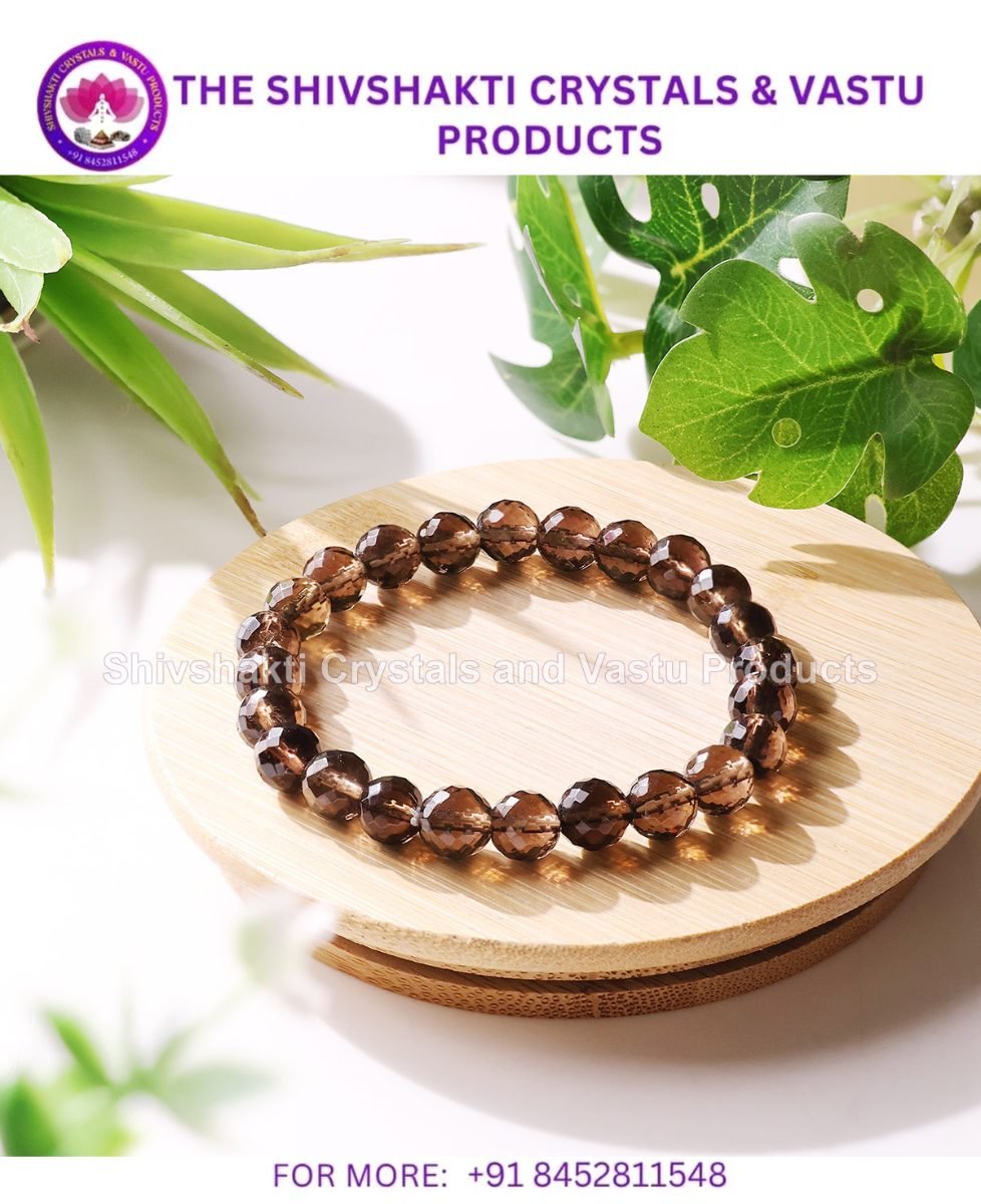 Smoky Quartz Faceted Bracelet