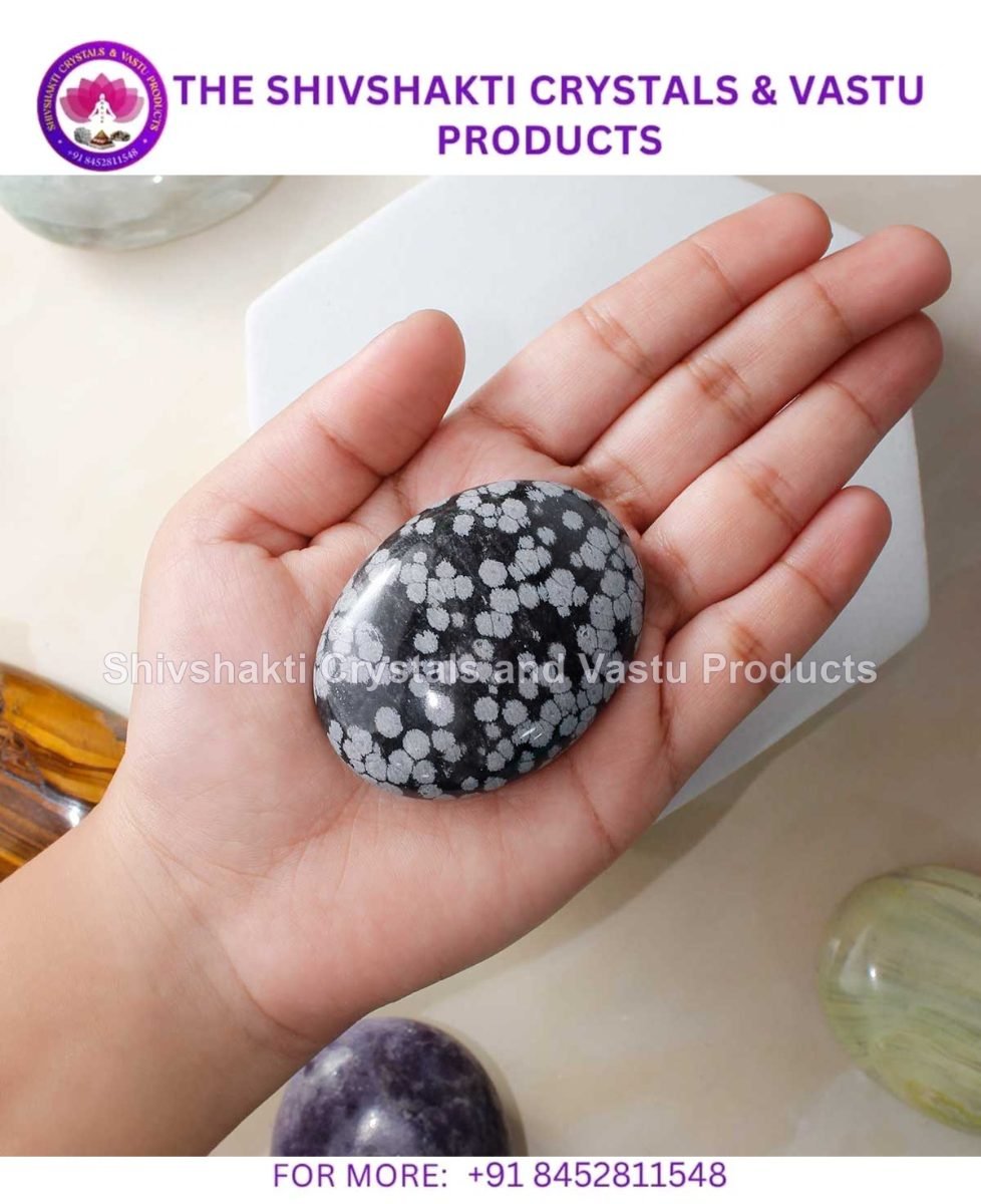 Snowflake Obsidian Palmstone
