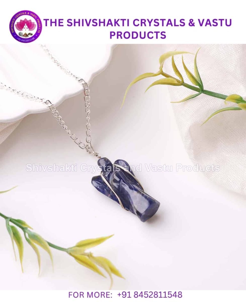 Sodalite Angel 1 Inch Pendant