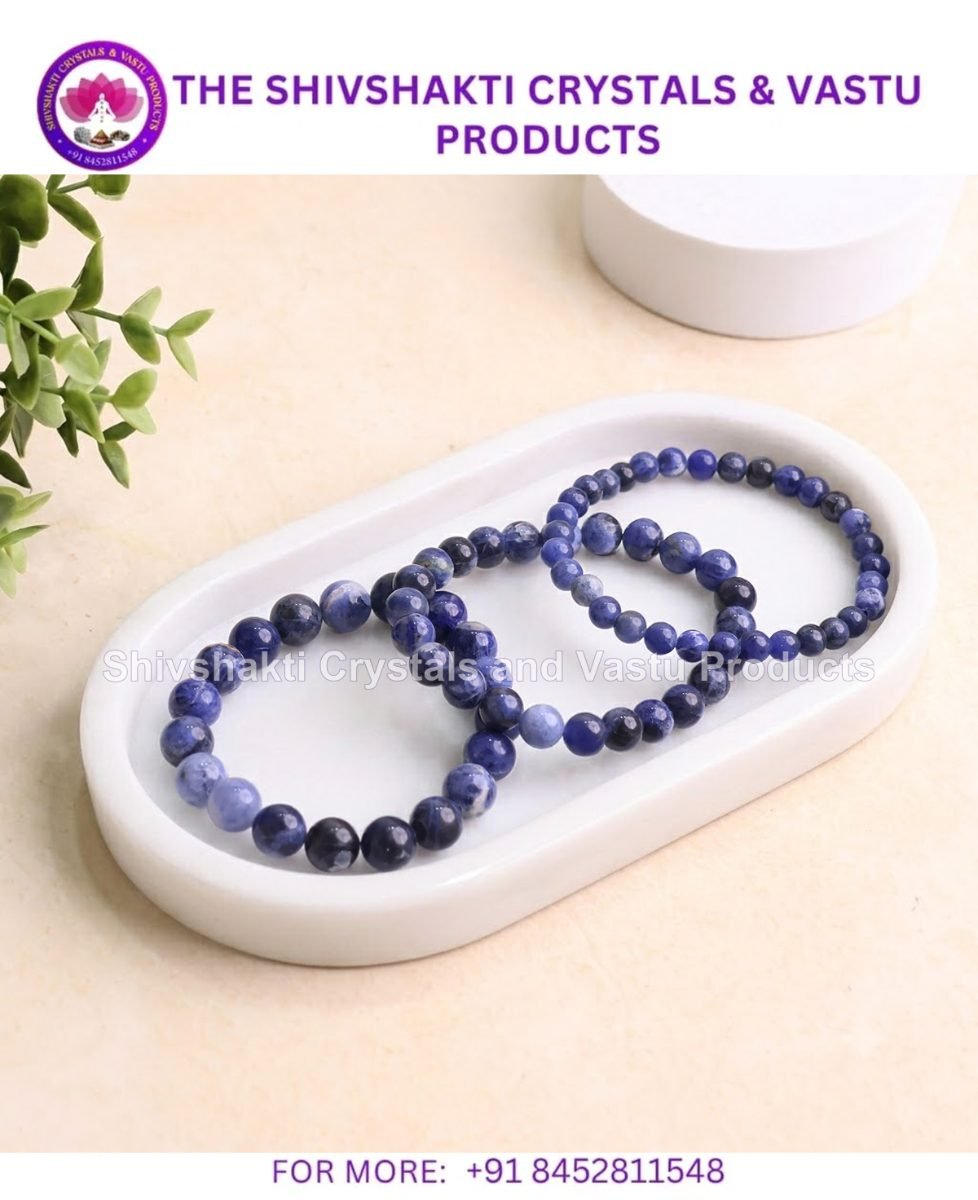 Sodalite Round Beads Bracelet