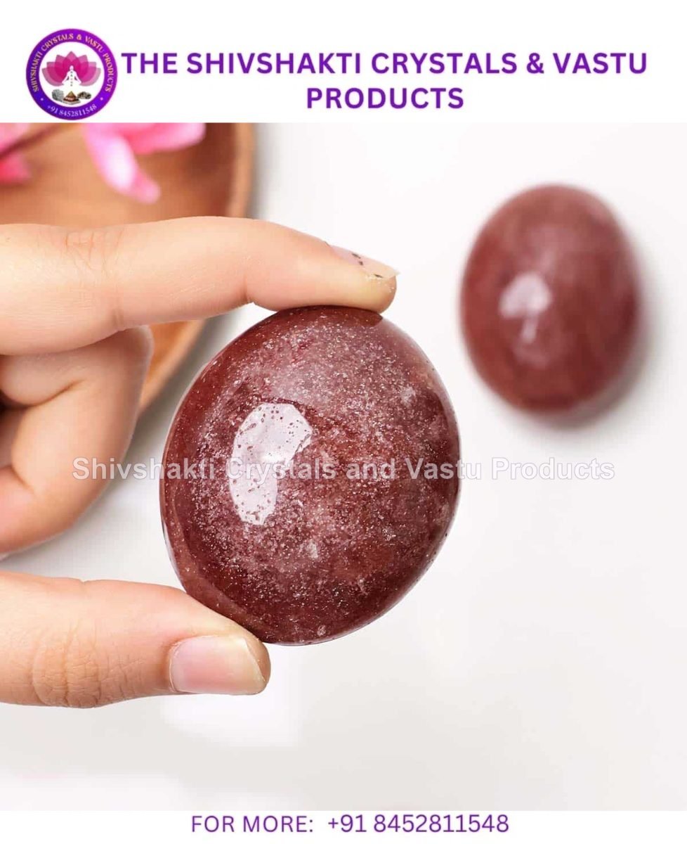 Strawberry Quartz Palmstone HQ