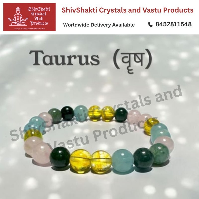 Taurus ( Vrishabh ) Zodiac Sign Bracelet 8MM