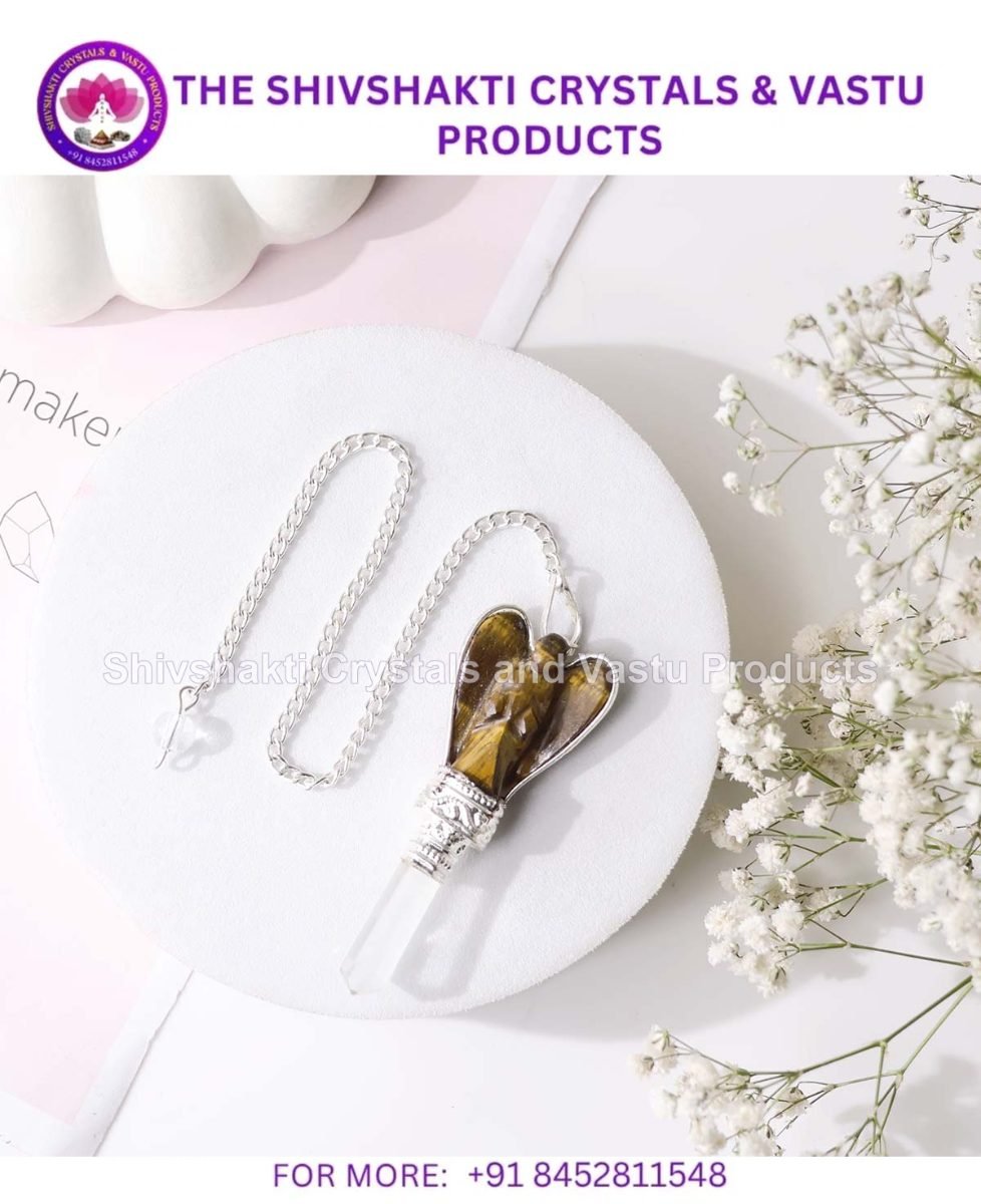 Tiger Eye Angel Pendulum, Dowser
