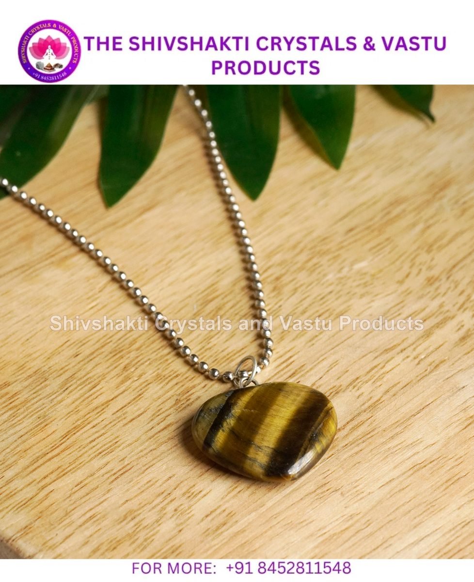 Tiger Eye Big Heart Pendant