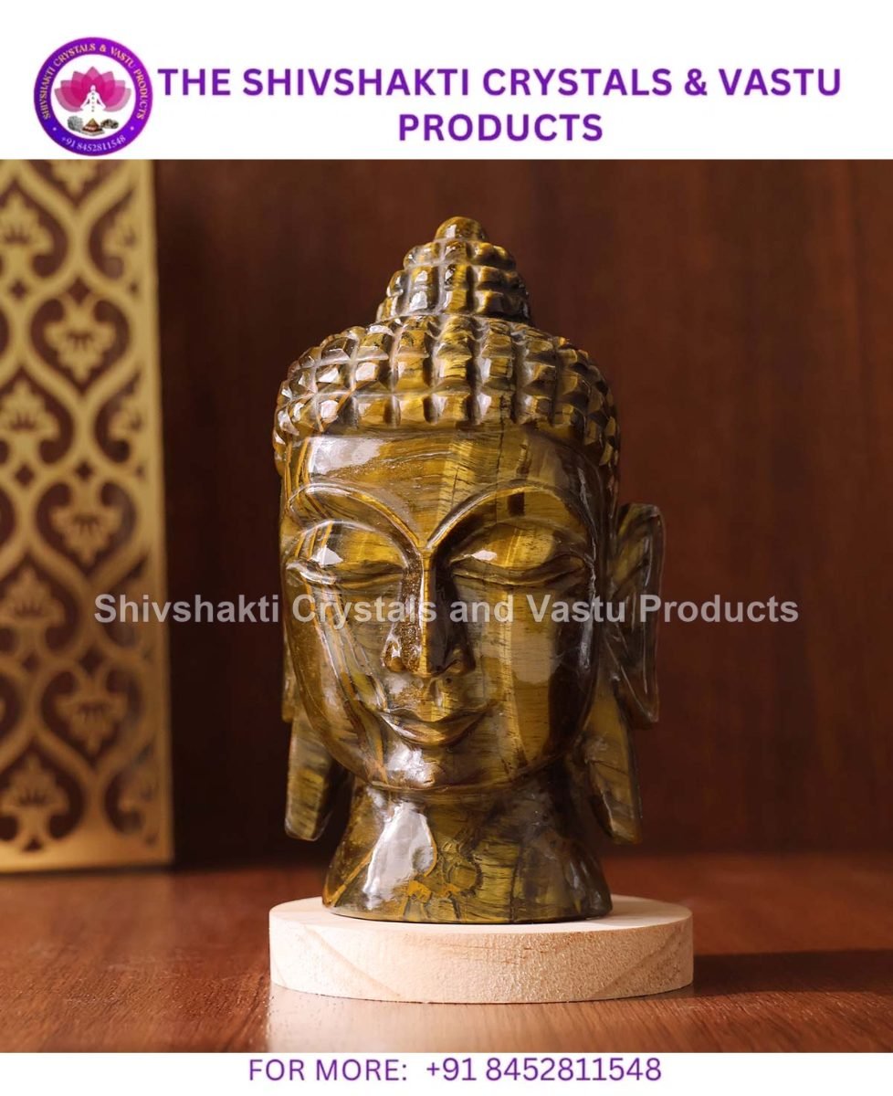 Tiger Eye Buddha Head