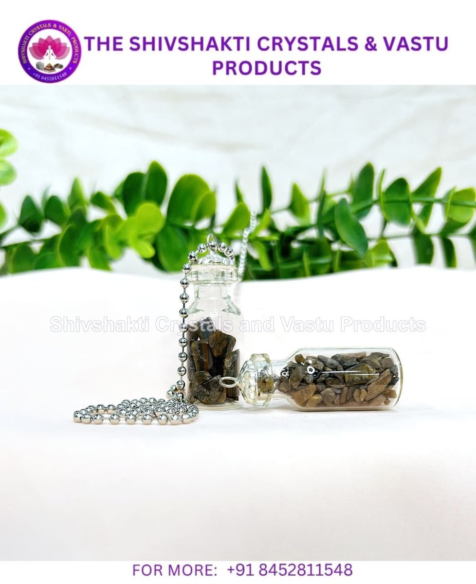 Tiger Eye chips Bottle Pendant